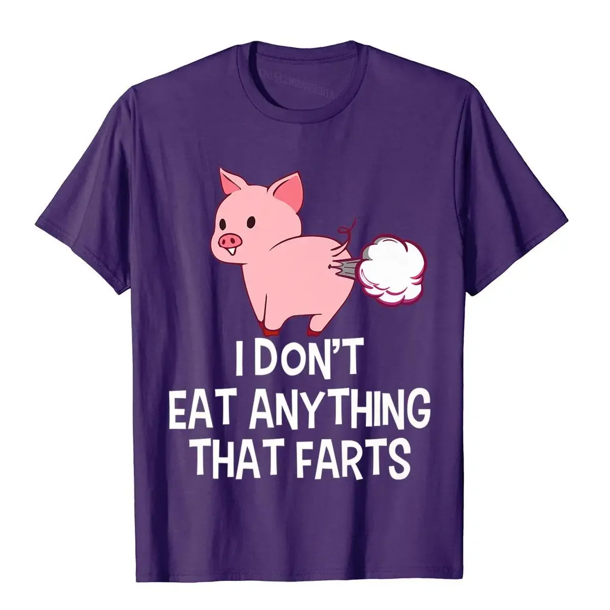 Vegan I Don't Eat Anything That Farts Funny Pro Vegan Premium T-Shirt Group Cotton Men Tops Tees Summer Funny T Shirt