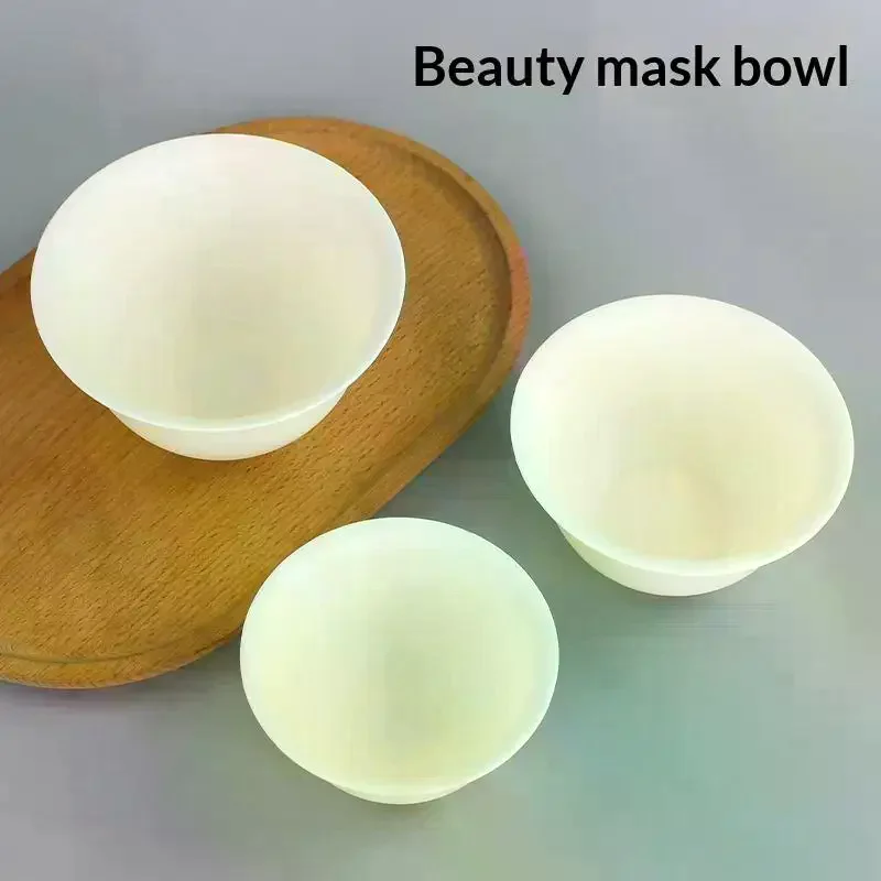 Silicone Face Mask Bowl Mask Stick Big Face Mask Powder Mixing Bowl Spatula Masks Brush DIY Skincare Set Salon Beauty Tools