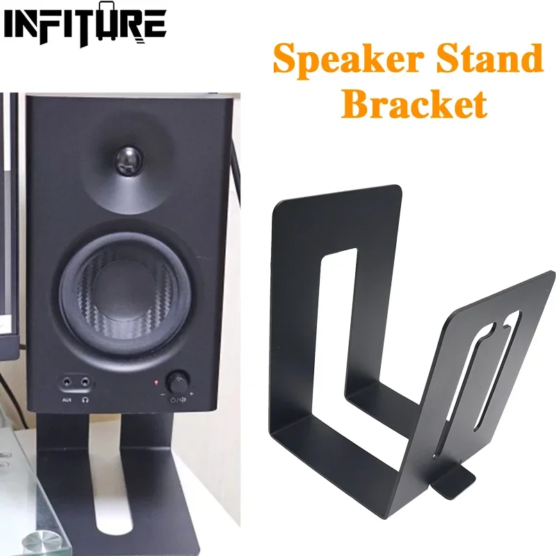 Desktop Speaker Stand Studio Speaker Riser Metal Stand Bookshelf Speaker Stand Sturdy and Easy To Install