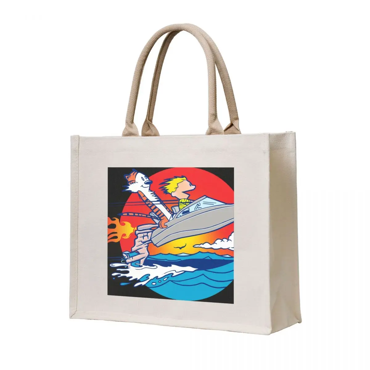 

Calvin Boating Tote Bag female bag reusable grocery bags shopping bags foldable