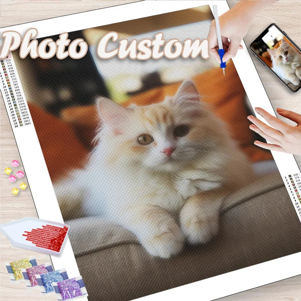 Evershine DIY Diamond Painting With Your Photo Personalized Customized Craft Kit Diamond Mosaic Cross Stitch Home Decor