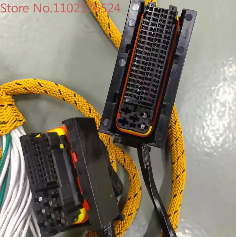 Excavator 4JJ1 engine start test harness offline diagnosis ignition