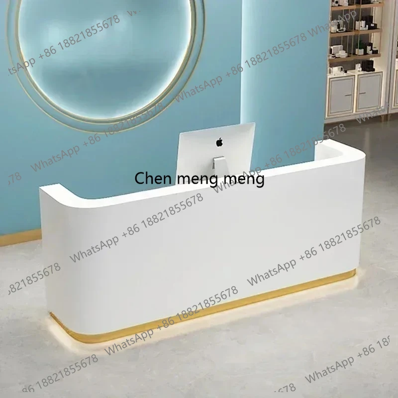 

Italian Style Simplicity Reception Desks Clothing Store Modern Beauty Salon Reception Desks Luxury Office Furniture Recepce