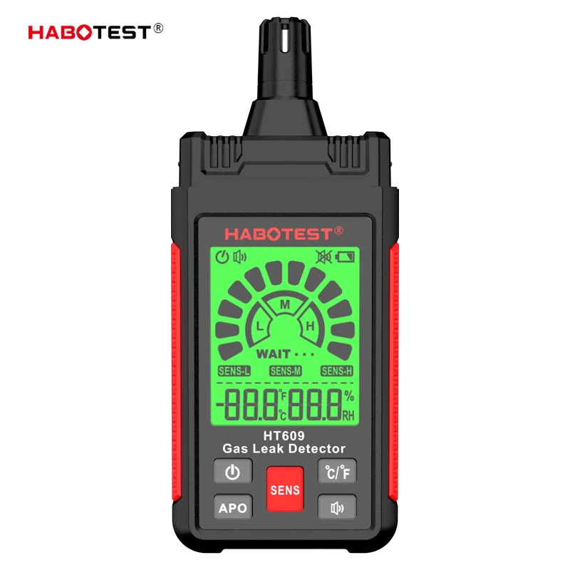 Imagem -06 - Detector de Vazamento de Gás Alarme Sonoro com Tela Lcd Detector de Gás Metano Natural Inflamável e Combustível Detector de Gás Visu Ht609