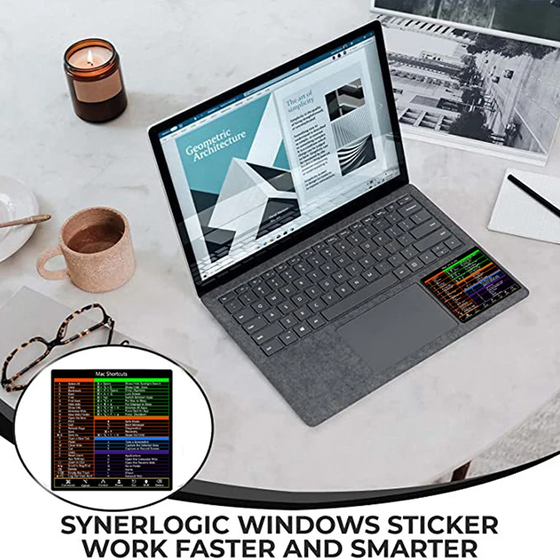 Desain untuk Stiker Pintasan Keyboard Sistem Mac OS untuk 2022-2008 (13-16 ")