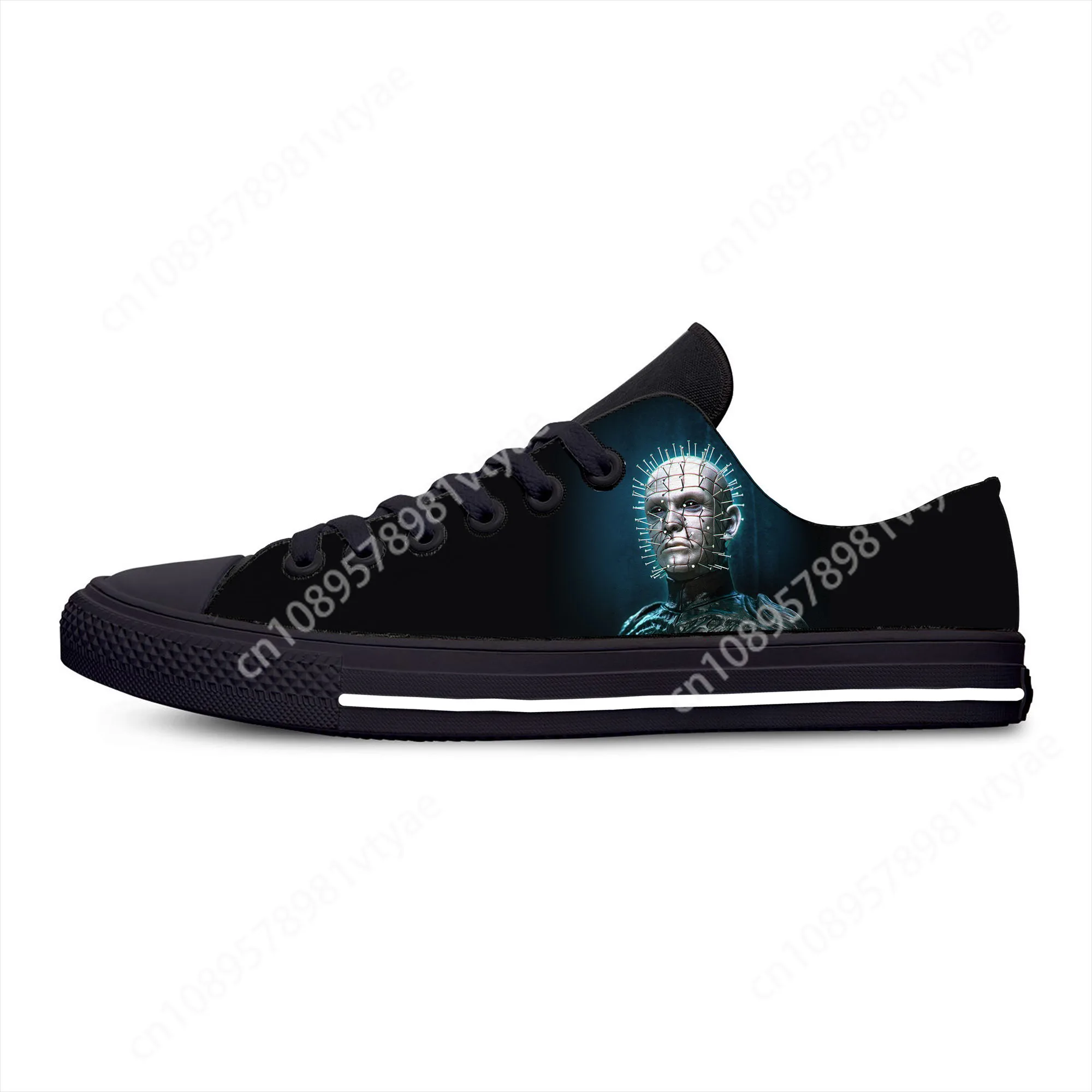 

Hot Hellraiser Movie Pinhead Horror Scary Halloween Casual Shoes Low Top Lightweight Men Women Sneakers Breathable Board Shoes