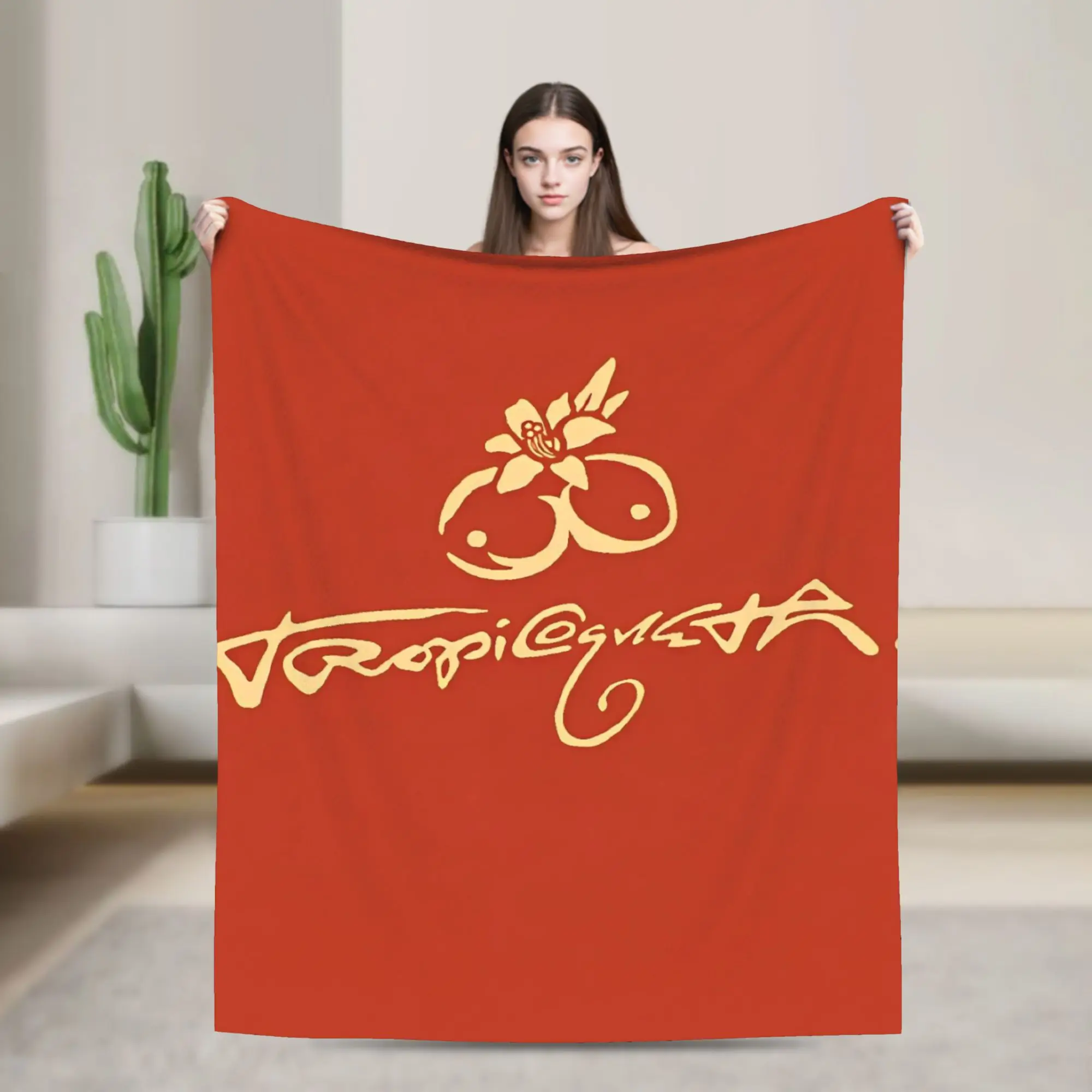 

Теплые одеяла для пикника KAROL G Tropicoqueta, фланелевое покрывало для гостиной, чехол для дивана-кровати с принтом