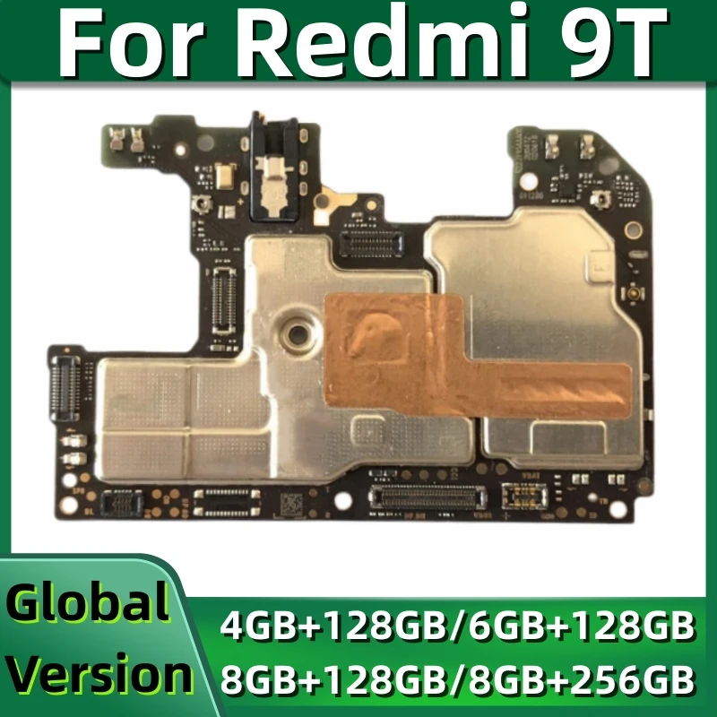 

Mainboard MB for Xiaomi Redmi 9T, Unlocked Motherboard PCB Module, Main Circuits Board with Full Chips, Global Version