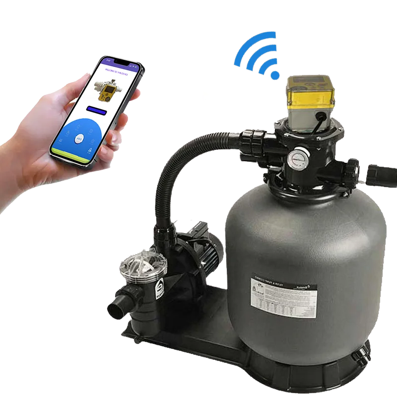 for Swimming pool sand filter top mounted  valve side mounted valve WIFI Smart Actuator 6-Way Backwash Valve