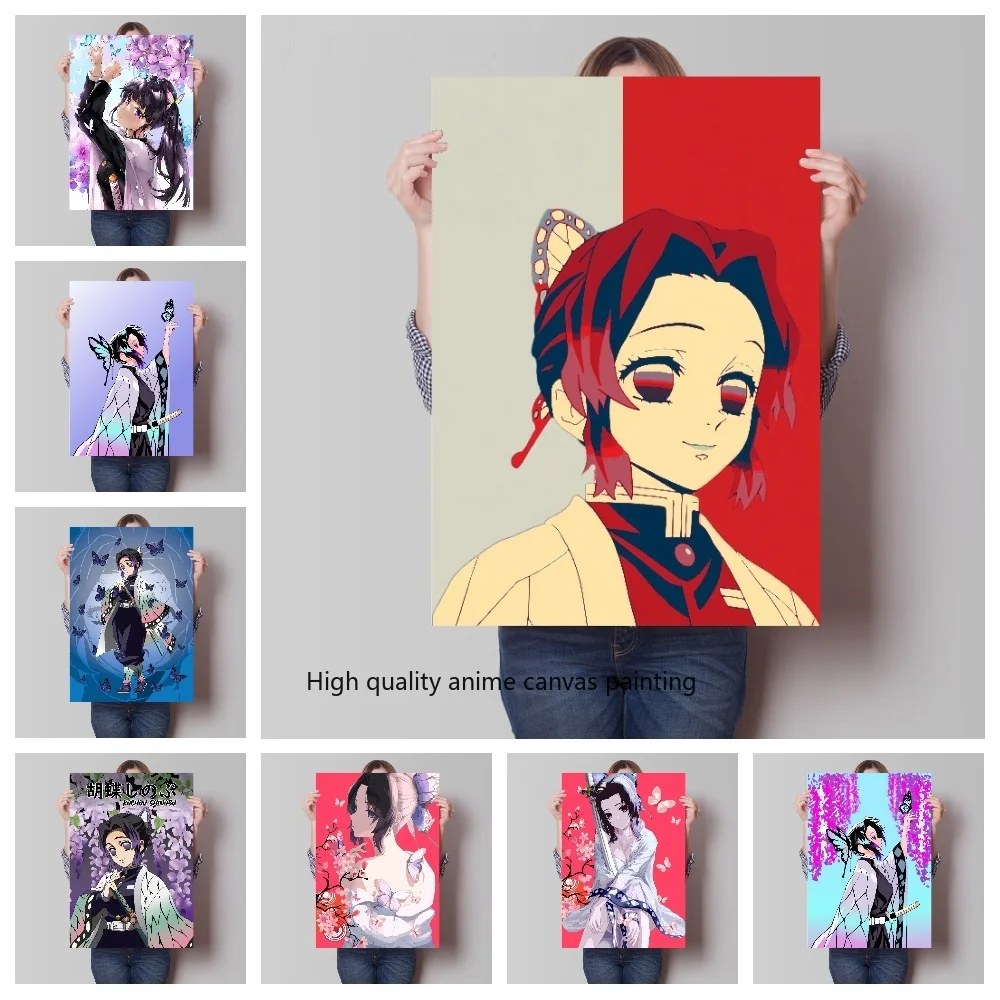 

Anime Demon Slayer Kochou Kanae Shinobu Tsuyuri Kanao Cute Sexy Girl Picture Poster Print Canvas Painting Wall Home Art Decor