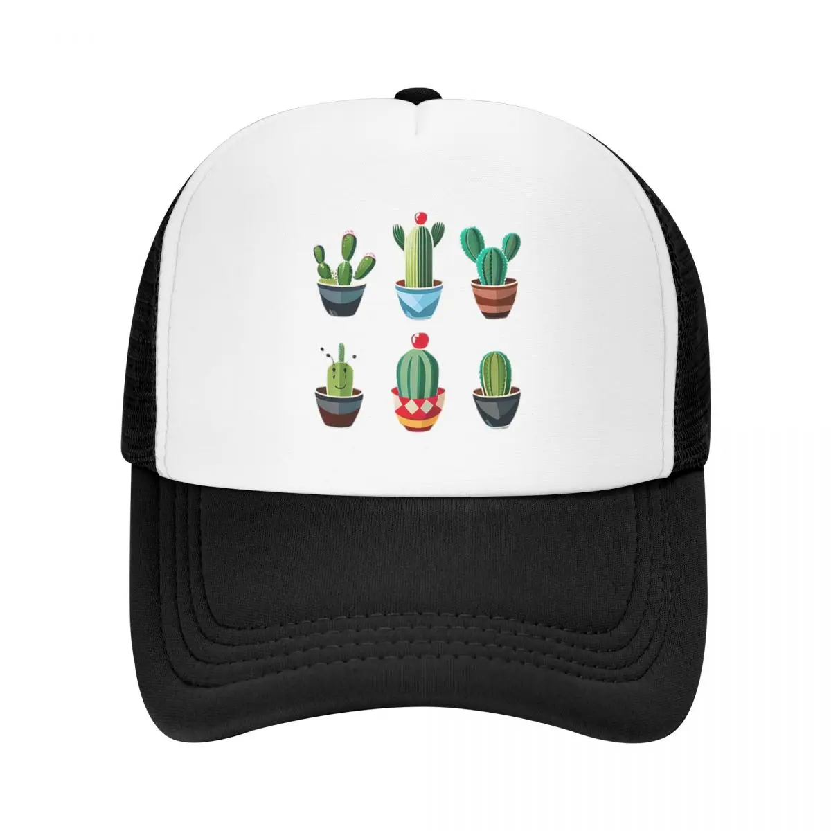 Cactus - Cacti Fun Cap Fashion Casual Mesh Baseball Caps Adjustable Hat Hip Hop Summer Unisex Baseball Hats Polychromatic