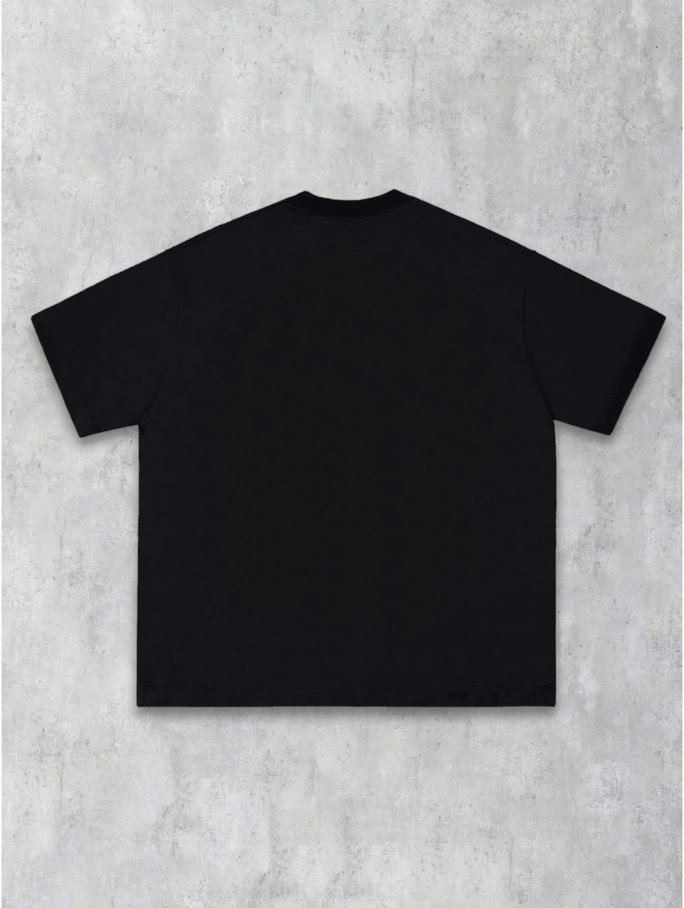 New men's T-shirt with a white-to-purple gradient abstract face and handprint pattern on the front, perfect for streetwear.