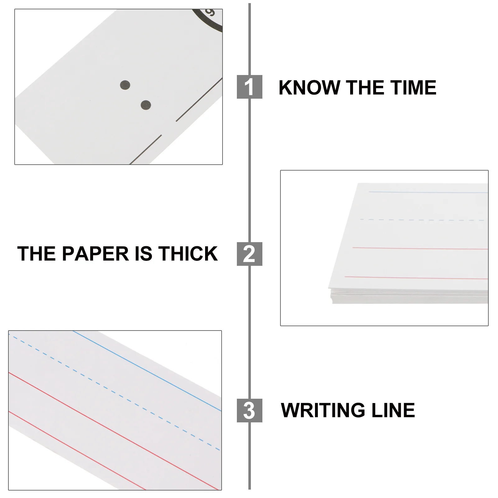 

20 pcs Dry-Erase Sentence Strips Reusable Learning Tool For Kids Writing Practice School Teaching Aids Ruled Lined Educational