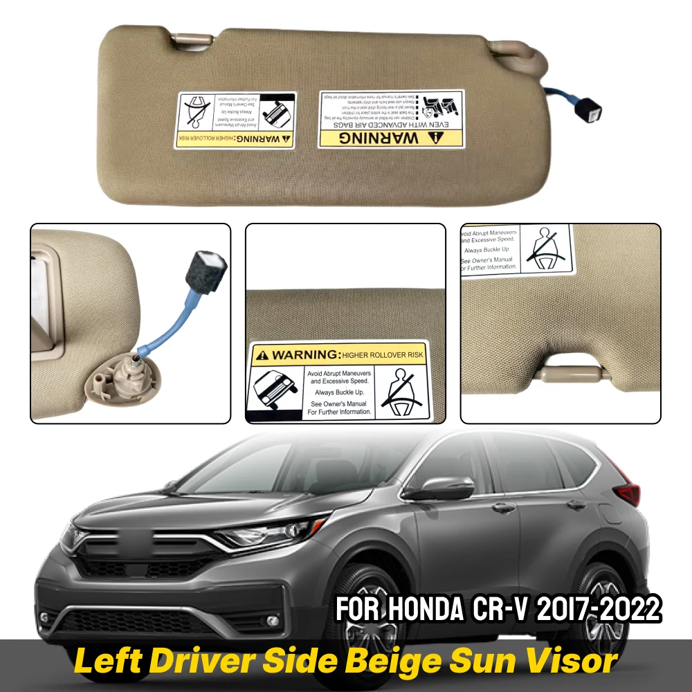 Beige Sun Visor Assy Sun Protection Sun Shielding Visor For Honda CR-V CRV 2017 2018 2019 2020 2021 2022