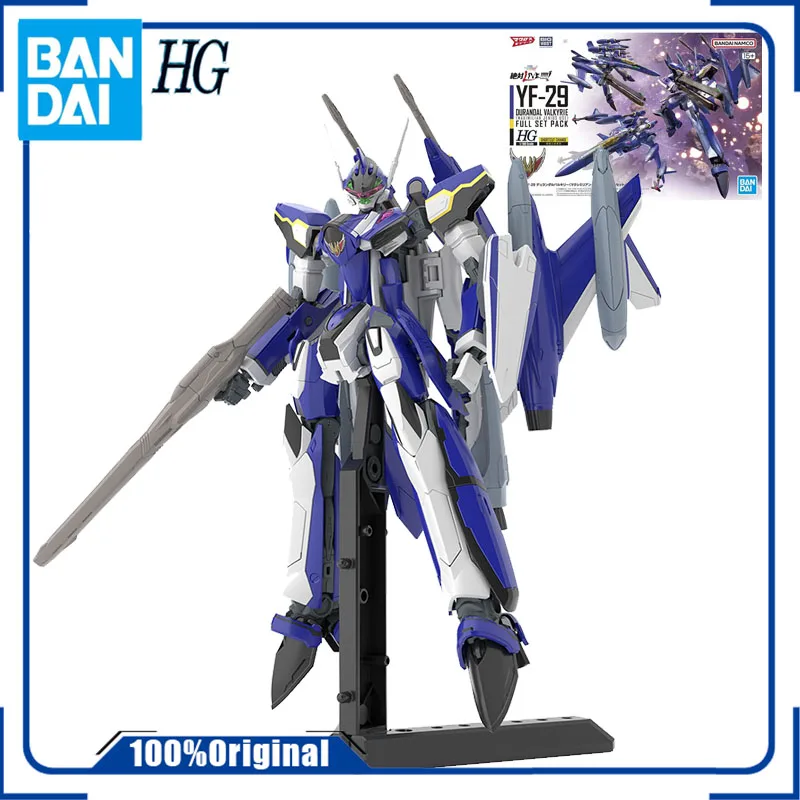 In Stock BandaiAnime Figure HG1/100 YF-29 CUSTOM Durandal Valkyrie Maximilian Jenius Use Full Set Pack Assembly Action Toys Gift