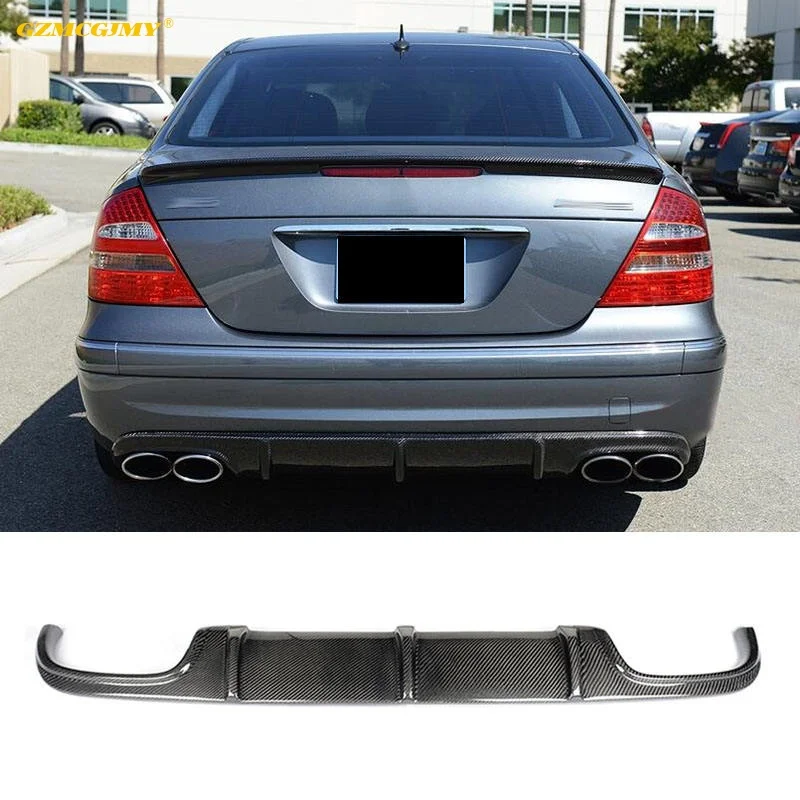 High Quality Car Rear Bumper Accessories Carbon Fiber Rear Diffuser Suitable For Mercedes Benz E-Class W211 E55 E63 2009-IN