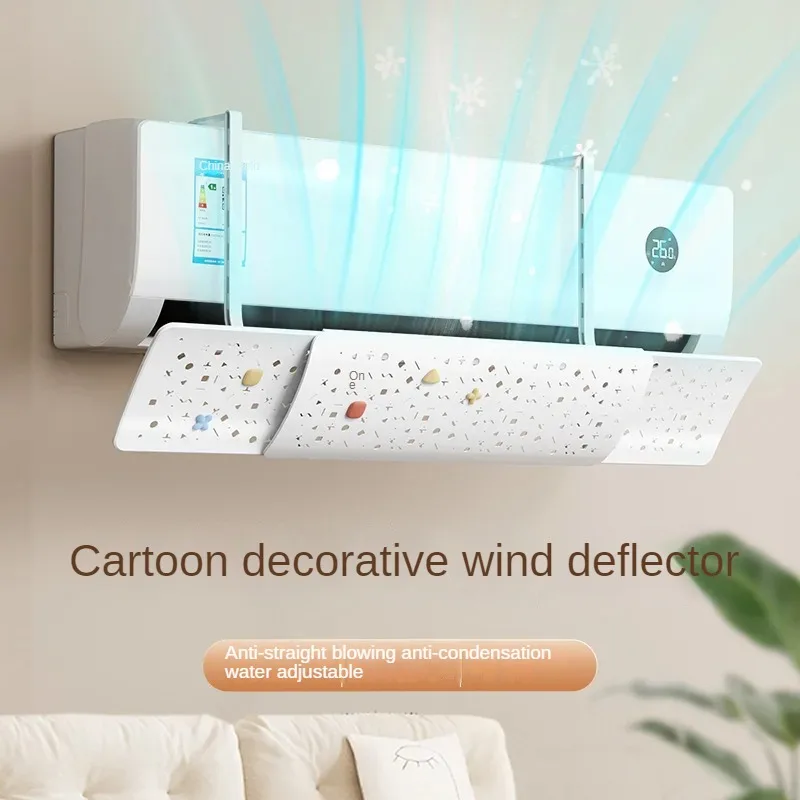 

Новый двойной изогнутый телескопический ветрозащитный экран переменного тока для младенцев с защитой от прямого обдува, настенный кондиционер, ветрозащитная перегородка для лобового стекла