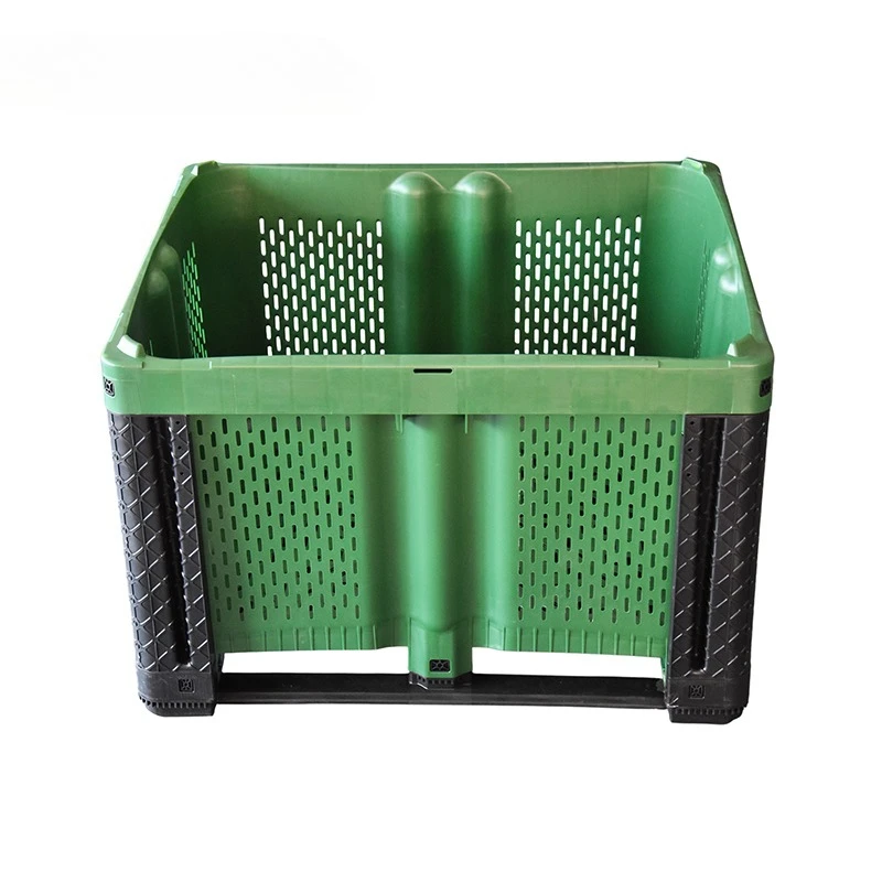 Plastic Pallet Box Manufacturer Industrial Grade HDPE Large Stackable Storage Mesh Insulated Fish Box Auto Parts Transport Box