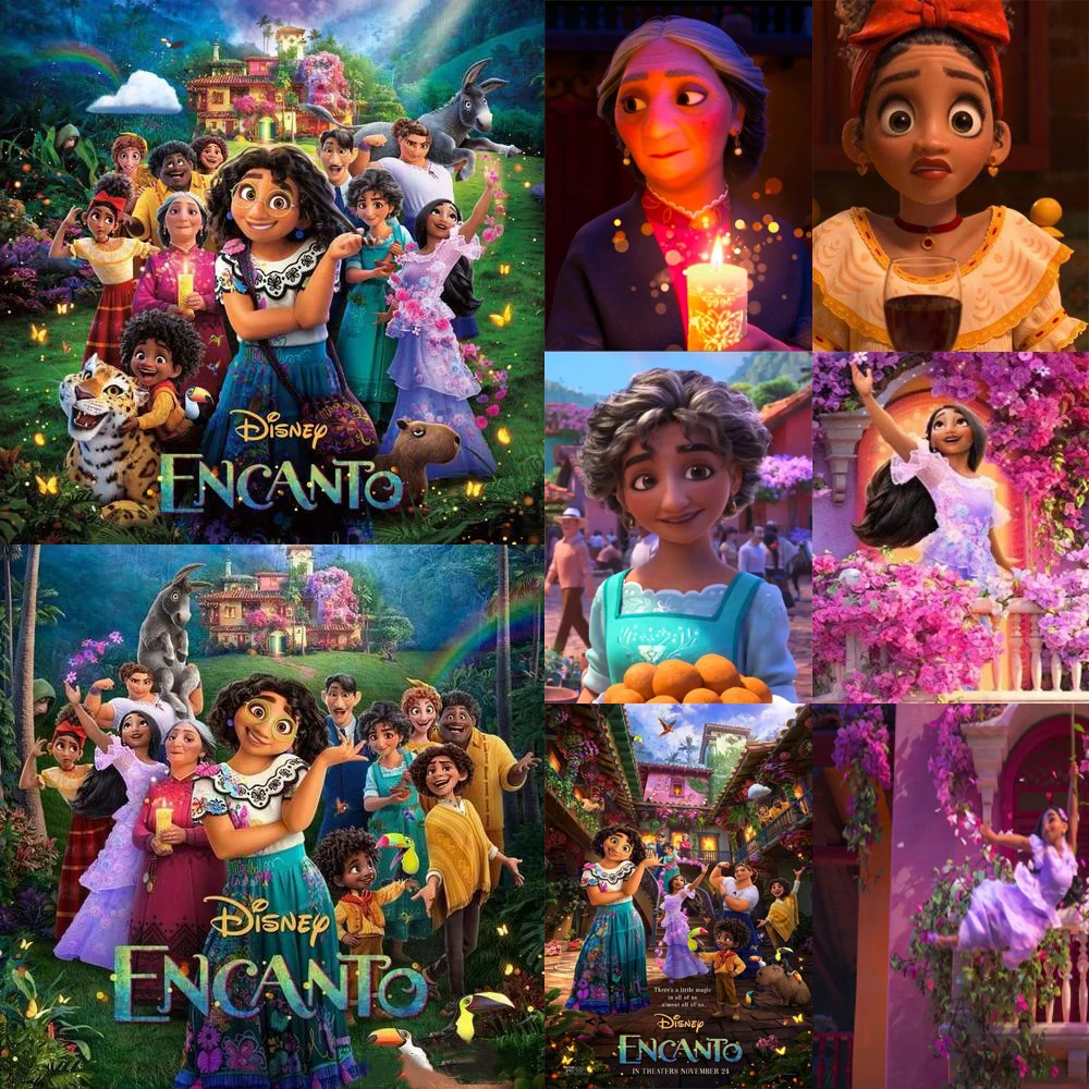 2022 5D Diy Diamond Painting Disney Movie Cartoon Encanto Magic House Mosaic Embroidery Cross Stitch Full Drill Home Decor