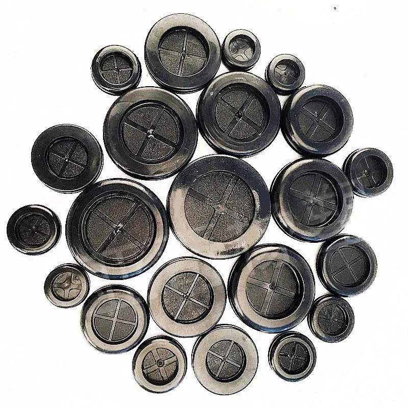 10pcs 12-100mm Circlip Rubber Wire Grommet Gasket Electric Box Inlet Outlet Seal Ring Dust Plug Cover Cable Holder Protector
