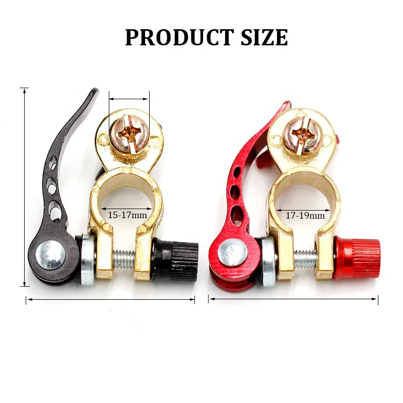 Brass Battery Terminal Car Battery Terminal Quick Release Adjustment Disconnect Butterfly Battery Clamp