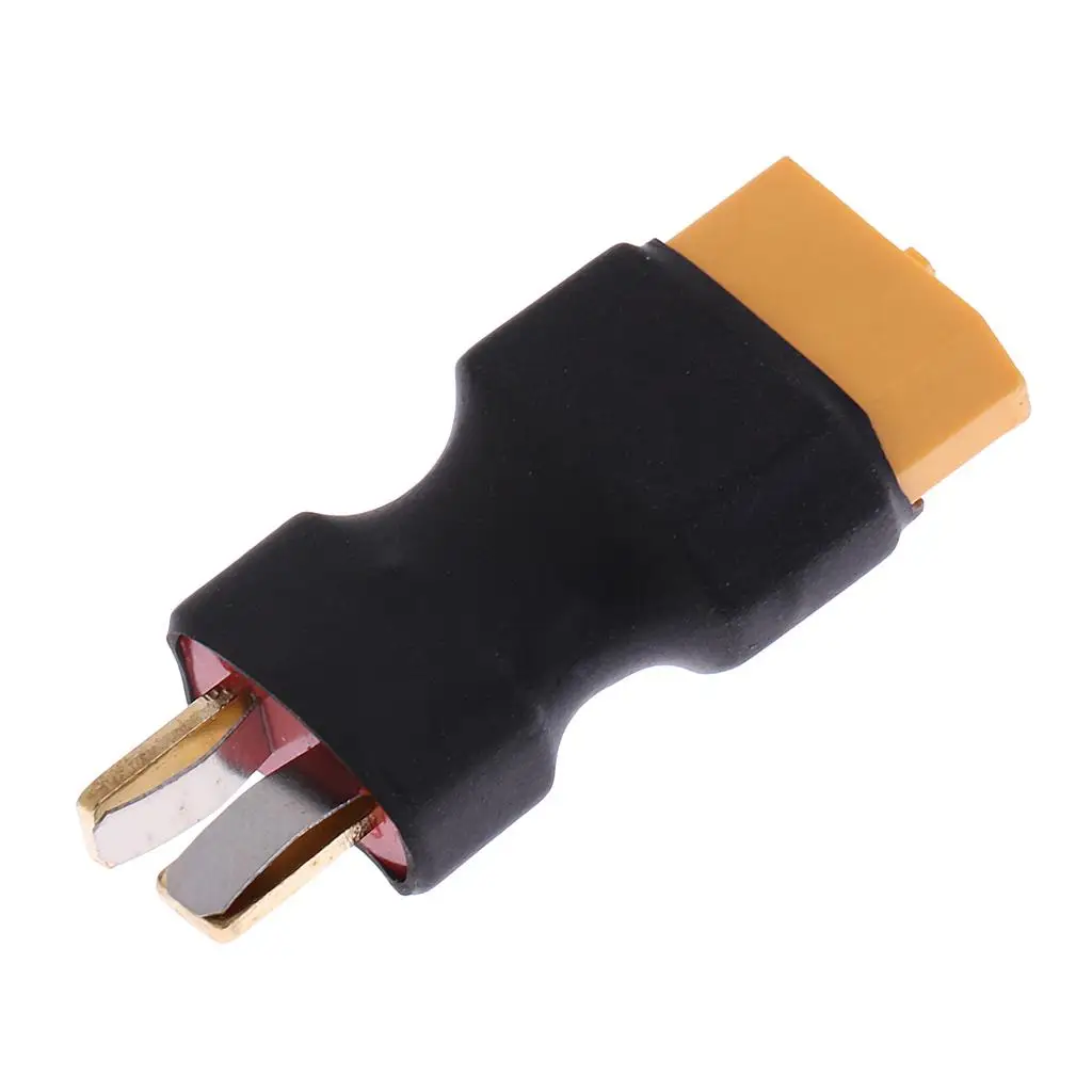 XT60 to Deans Connector No-wire Adapter Black Plastic T Plug Universal RC Model Parts for Lipo Battery
