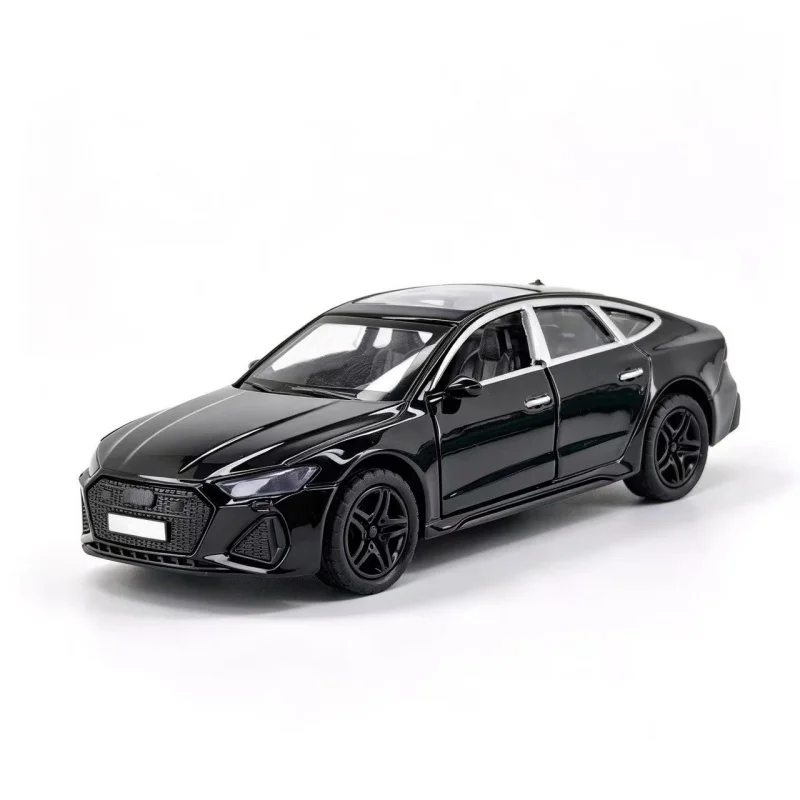 1/36 Alloy Replica Sports Sedan Model, Metal Car Toy with Opening Doors, Ideal for Static Collection and as a desktop Decorative