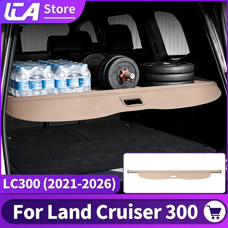 

For Toyota 2026-2021 Land cruiser 300 LC300 FJ300 Trunk Retractable Cargo Shelf Layering Clapboard Storage Upgraded accessories
