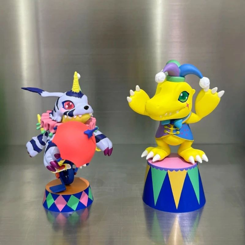 Bandai digimon aventura circo série surpresa caixa cega anime figura modelo estatueta ornamentos de mesa bonecas brinquedo presente na moda