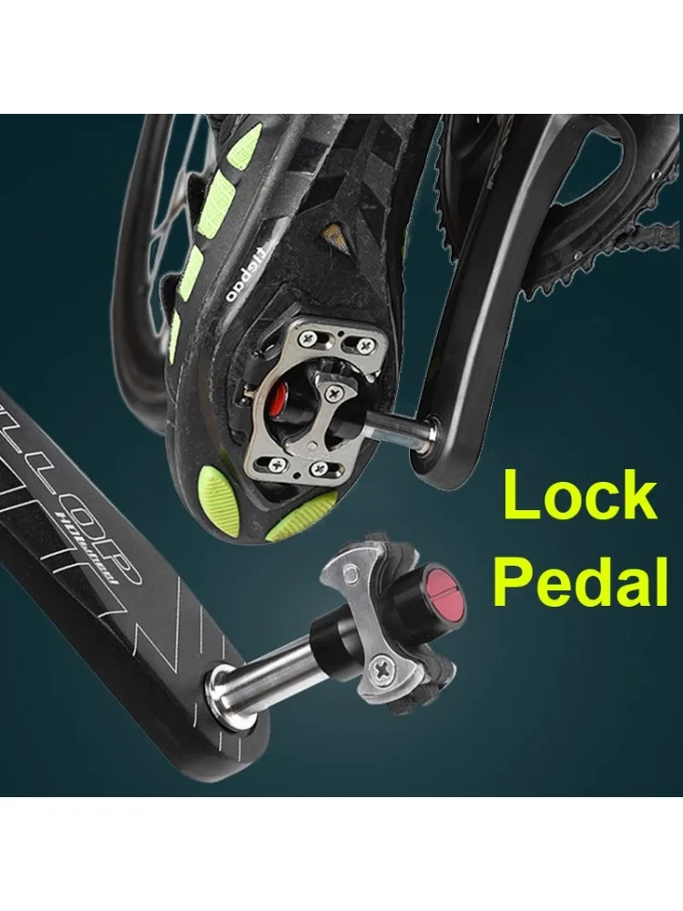 AliExpress NONE Titanium Alloy Bike Pedal Ultralight 3 Bearings Road Cycling Lock Pedals Wear-resistant Bicycle Self-locking Pedals Parts