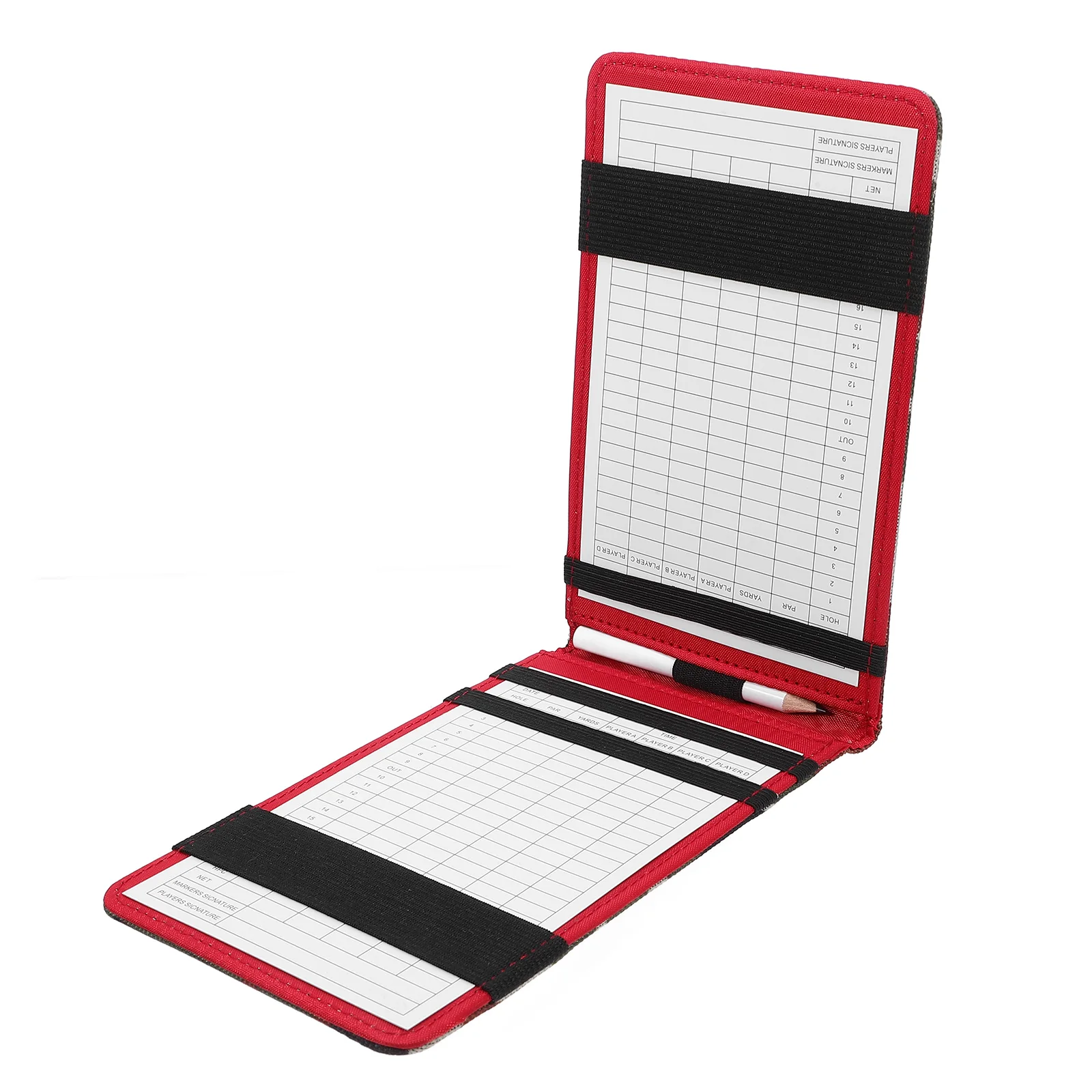 

1 Golf Scorebook Green 2 Cards Oxford Cloth Durable Portable Golfs Recording Notebook Father Gift Lightweight Stylish