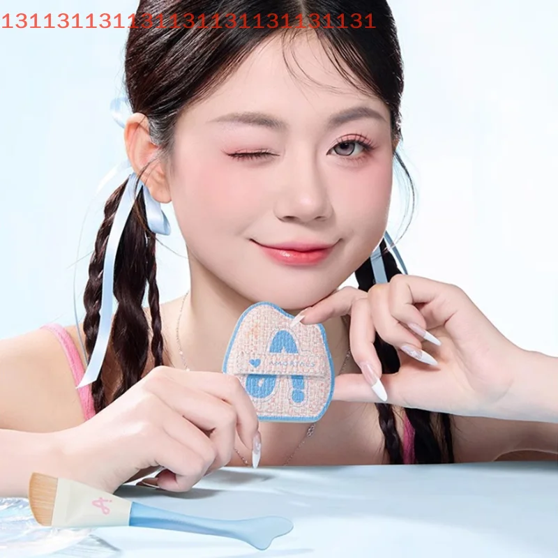 スムーズな塗布のための超薄型メイクブラシセット、跡が残らないスポンジと角度付きヘッドのソフトパフファンデーションブラシ美容ツール