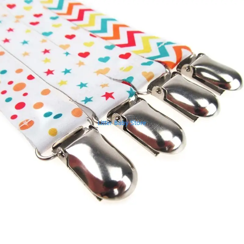 

N80C Babies Pacifier Clip Set 4 Clips для Case Universal Holder подходит для большинства брендов PACI, игрушек -прорезов и для B