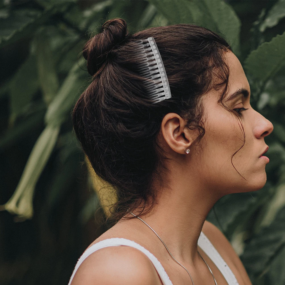 

50 шт., пластиковые зажимы для расчески для волос, 14 зубьев для женщин, прозрачные свадебные укладки, головные уборы, расческа для волос