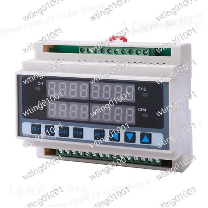 for RS485 4 Channel DIN Rail Digital Thermometer with Modbus Protocol Industrial Grade Multi Zone Heat Regulator Monitor