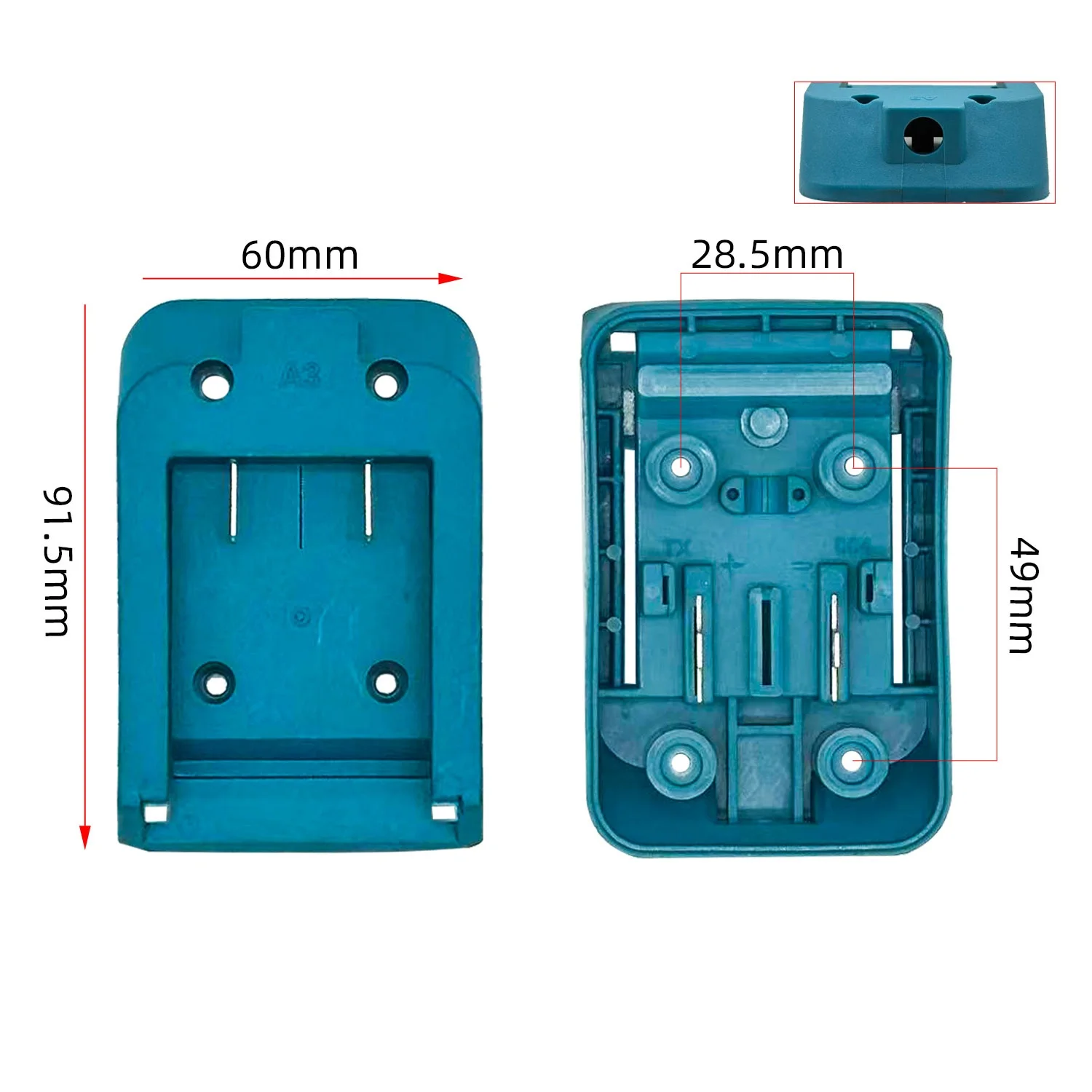 Power Mount Terminal Block Plastic Material Power Tools Compatible Connector For DIY Projects Power Tool Accessory