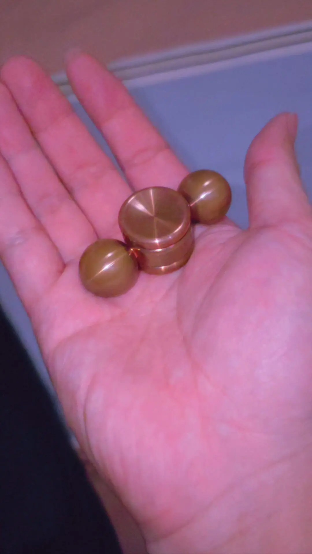 Used edc Asia Pacific Katla Purple Copper Gyroscope decompression toy