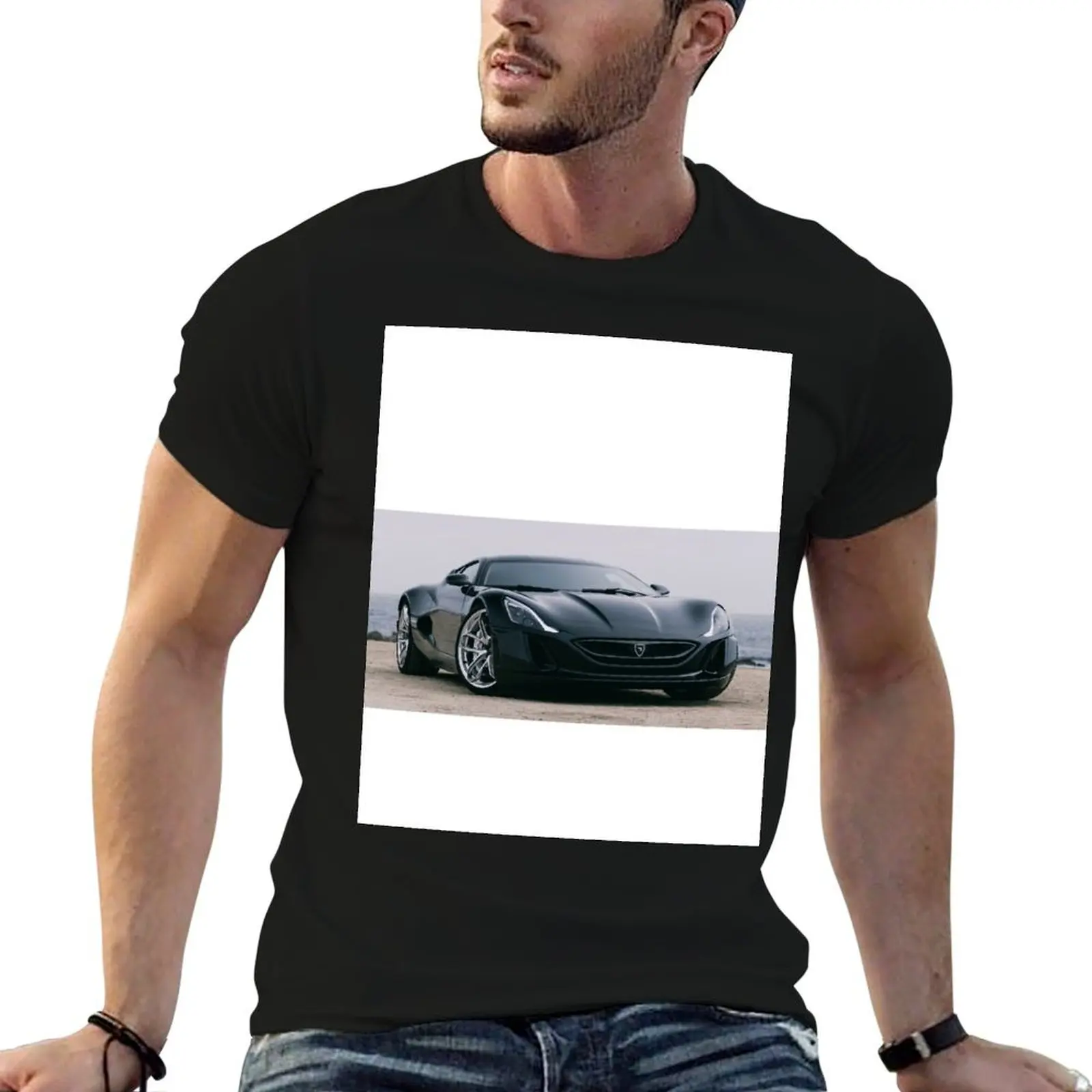 Rimac Concept_One T-Shirt Casual Basic Short Sleeve T-Shirt