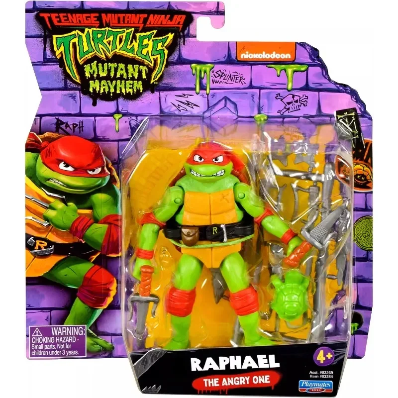 Playmates Teenages Mutants Ninja Turtles Movable Joint Action Figure Leonardo Raphael Figure Model Toys Collect Ornaments Gifts