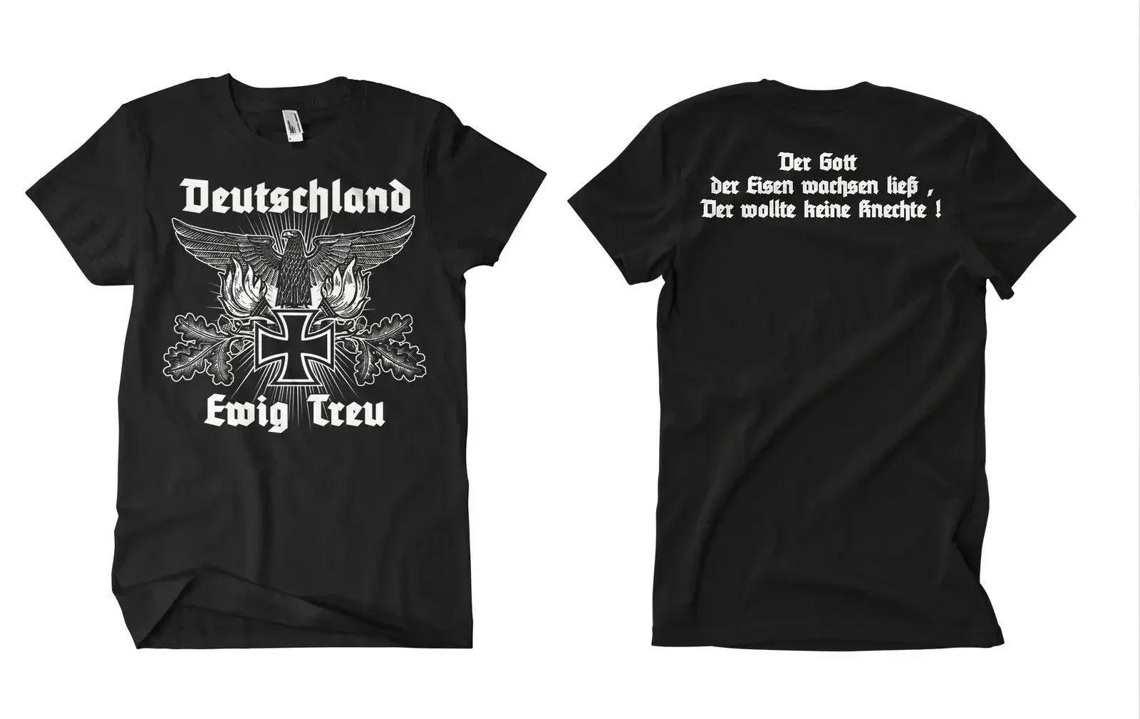 Deutschland Eternal Loyalty Homeland German Imperial Eagle T-Shirt 100% Cotton O-Neck Summer Short Sleeve Casual Mens