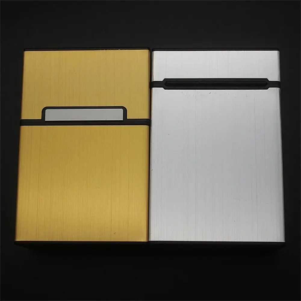 Aluminum Alloy Business Card Box Elegant Design Lightweight Name Card Holder Hard Case Card Organizer ID Card Case Storage Box