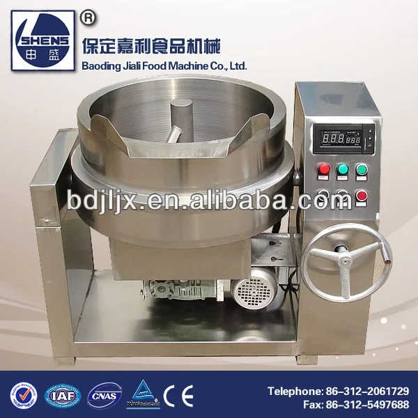 Electric Tilting Industrial Cooking Jacketed Kettle Fudge Making Machine
