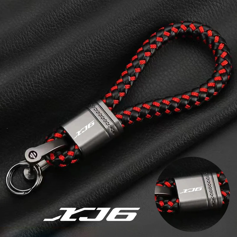 

For YAMAHA XJ6 DIVERSION 2009-2015 10 11 12 13 14 Accessories Custom LOGO Motorcycle Braided Rope Keyring Metal Keychain