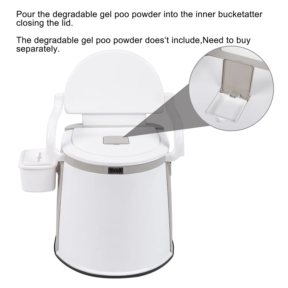 Outdoor Portable Toilet With Carton/slip Strip Travel Toilet For Camping /hiking /fishing 52.5 x 42.5 x 66cm