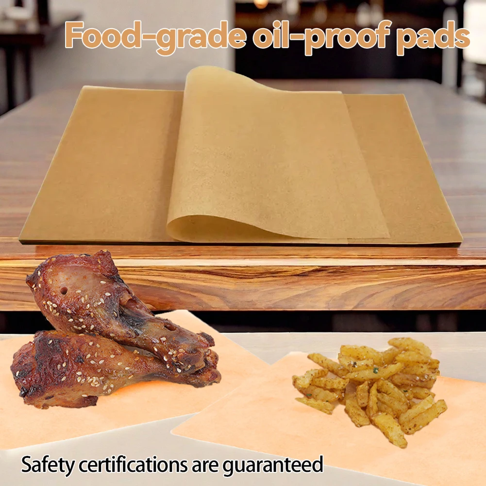 50/100/200 stücke Airs Friteuse Pergament Papier Lebensmittel Grade Hitzebeständige Antihaft-backpapier Für Bratpfanne Ofen mikrowelle Kochen