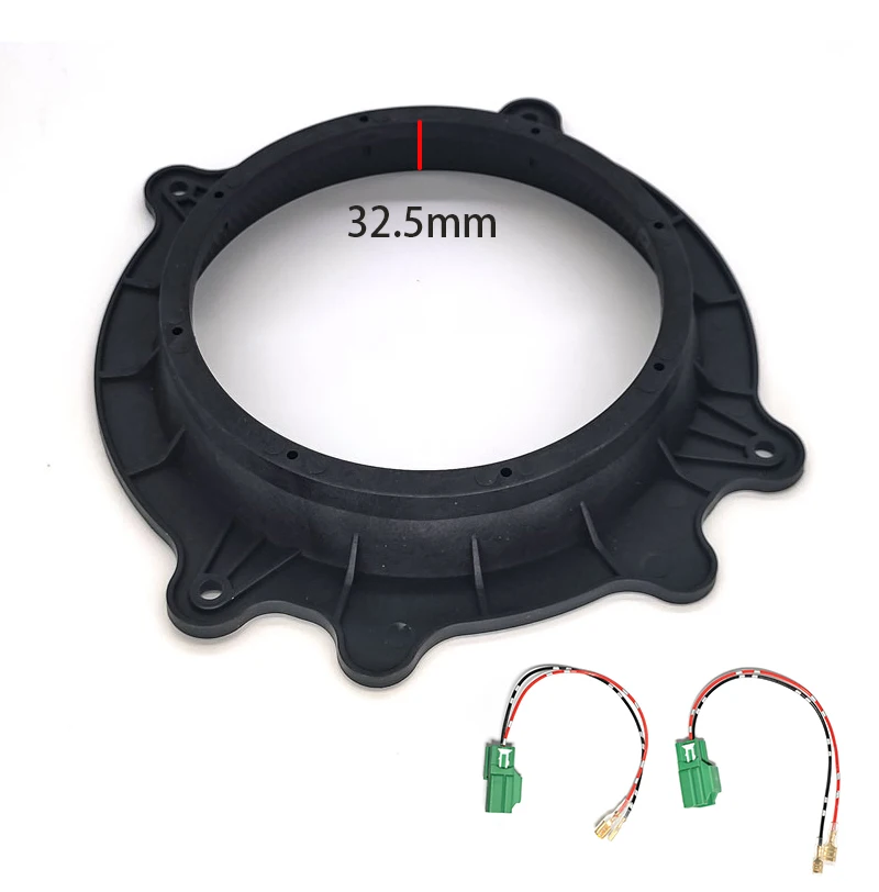 2pcs Car horn Washer Speaker Pad 6.5 Inch Solid Support Nondestructive Butt Joint Plug Wire harness Is Applicable To Tesla car