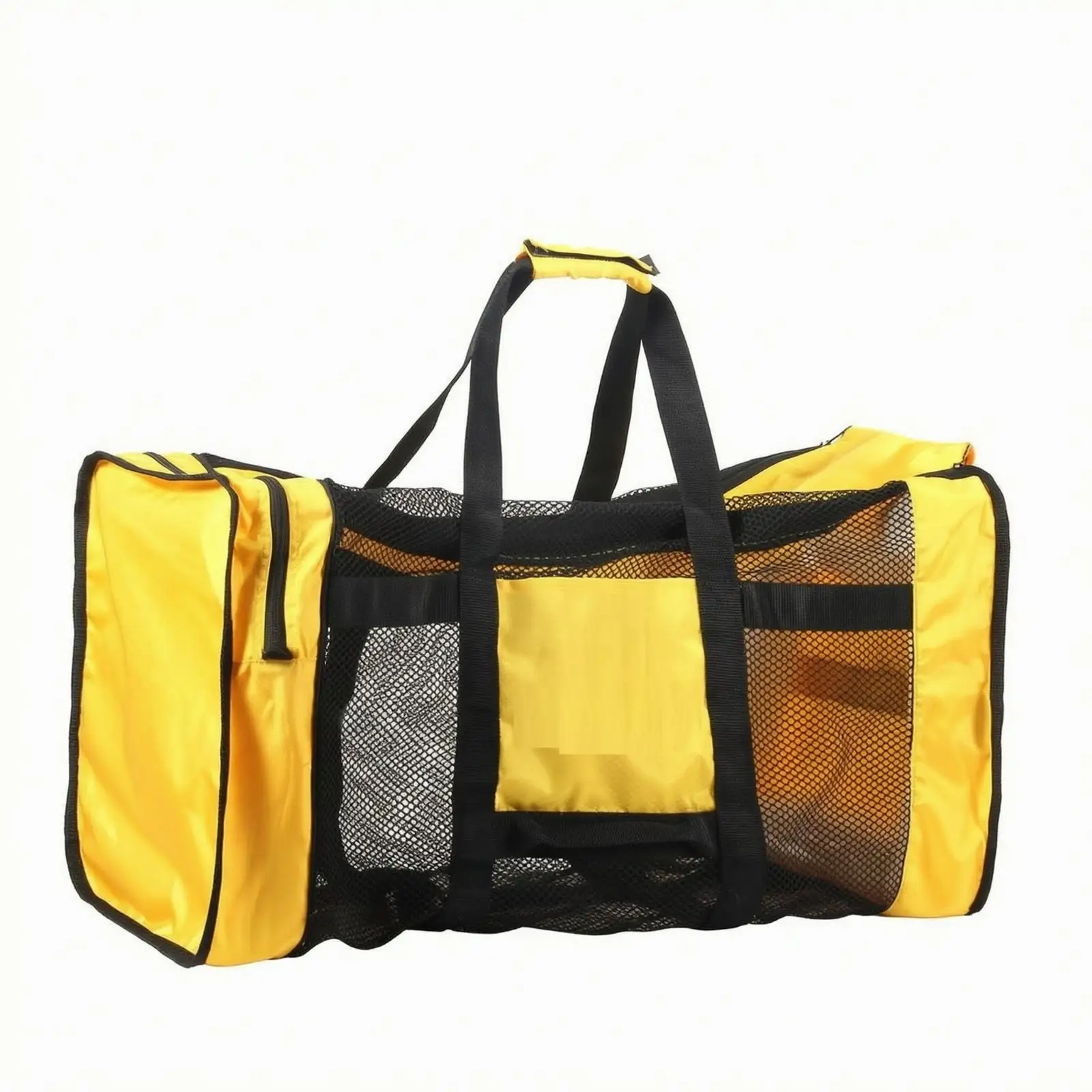 Soft Sided Dive Bag for Scuba Equipment Storage Lightweight Foldable Carryall with Side Compartments for Fins