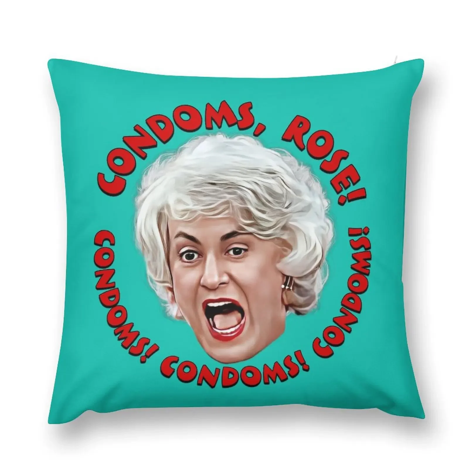 

Golden Girls- Condoms, Rose! Throw Pillow Sitting Cushion christmas decorations for home 2025 Pillow Case Christmas pillow