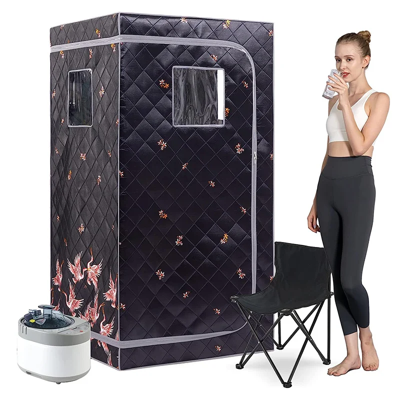 Portable Far Infrared Sauna with FAR Infrared Carbon Panels Body Therapy Sweat Steaming  Home Spa Detox