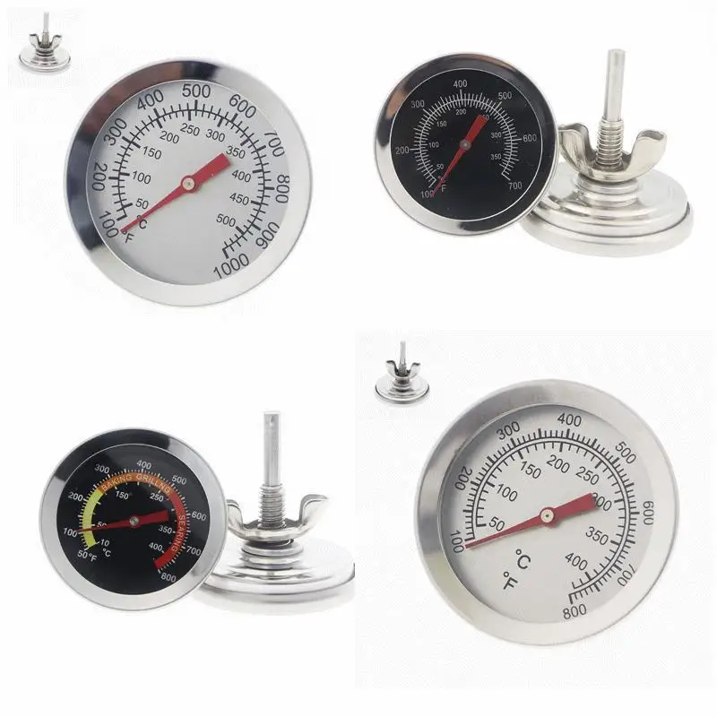 Stainless Steel Oven  Accurate Dual Temp Display Stable Base For Baking Grilling BBQ